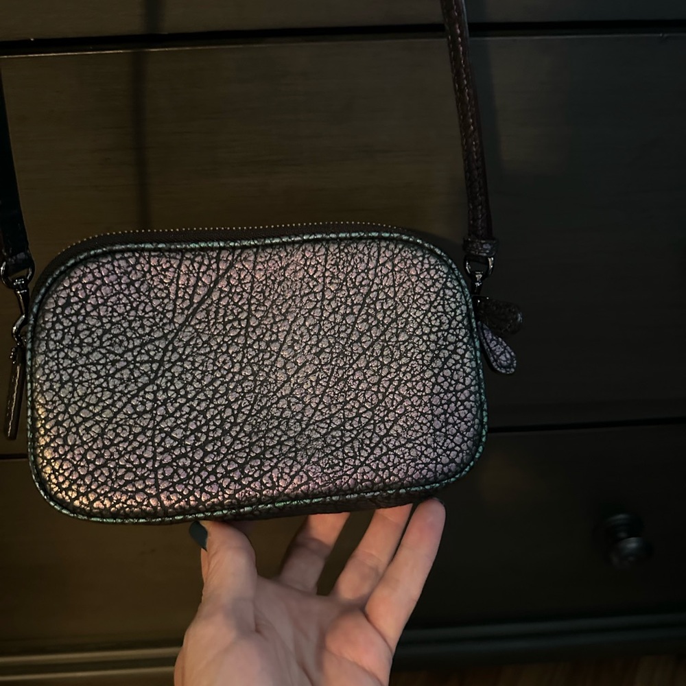 Coach Purple Iridescent oil slick metallic hologram Crossbody Bag - Picture 7 of 14
